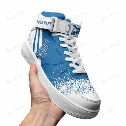 Los Angeles Dodgers Personalized High AF1 Sneakers BG03