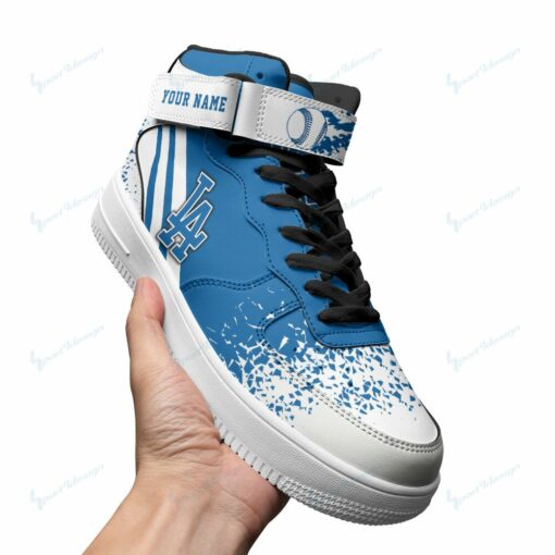 Los Angeles Dodgers Personalized High AF1 Sneakers BG03