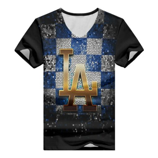 Los Angeles Dodgers V-neck Women T-shirt BG818