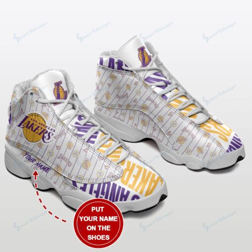 Los Angeles Lakers Personalized AJD13 Sneakers 943