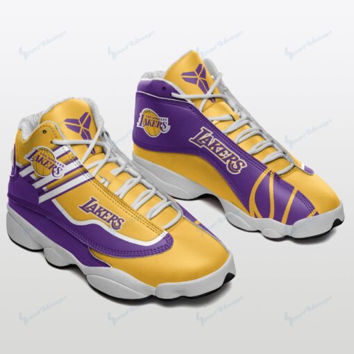 Los Angeles Lakers Personalized AJD13 Sneakers BG16