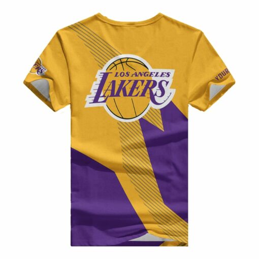 Los Angeles Lakers Personalized V-neck Women T-shirt BG921