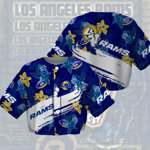 Los Angeles Rams Crop Top Baseball Jersey 135