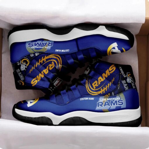 Los Angeles Rams Personalized AJD11 Sneakers BG202