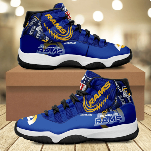 Los Angeles Rams Personalized AJD11 Sneakers BG202