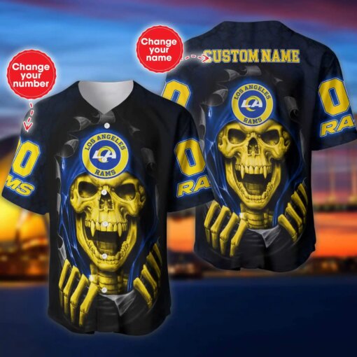 Los Angeles Rams Personalized Baseball Jersey 565