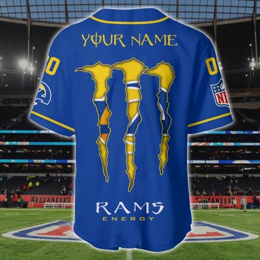 Los Angeles Rams Personalized Baseball Jersey BG173