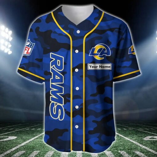 Los Angeles Rams Personalized Baseball Jersey BG212