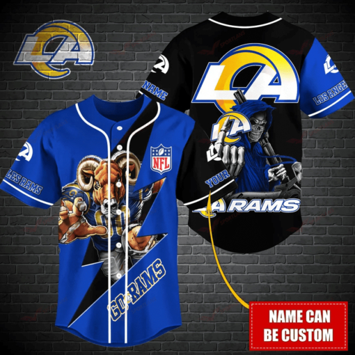 Los Angeles Rams Personalized Baseball Jersey BG482