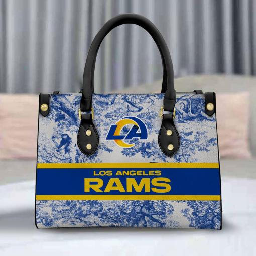 Los Angeles Rams Personalized Leather Hand Bag BB312