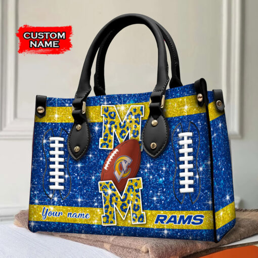 Los Angeles Rams Personalized Leather Hand Bag BBLTHB586