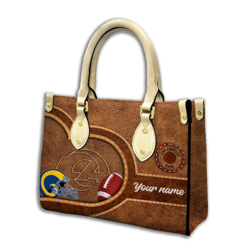 Los Angeles Rams Personalized Leather Hand Bag BBLTHB618