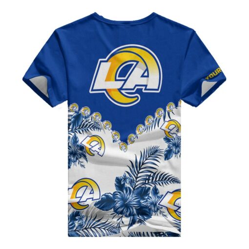 Los Angeles Rams Personalized V-neck Women T-shirt BG614