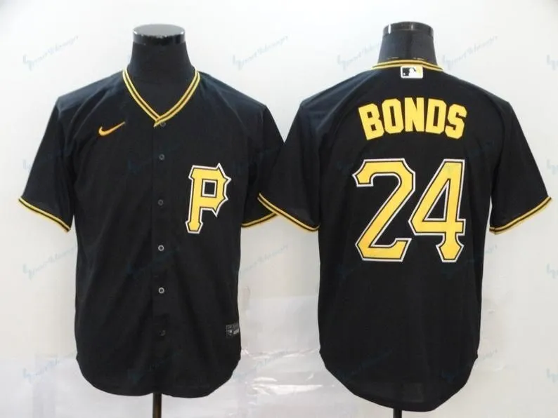 Men's Pittsburgh Pirates #24 Barry Bonds Baseball Jersey 57