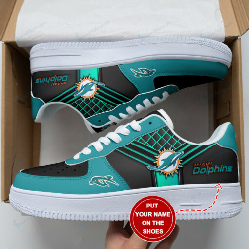 Miami Dolphins Personalized AF1 Shoes BG117