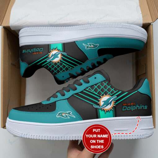 Miami Dolphins Personalized AF1 Shoes BG117