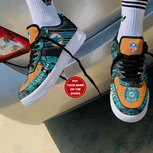 Miami Dolphins Personalized AF1 Shoes BG175