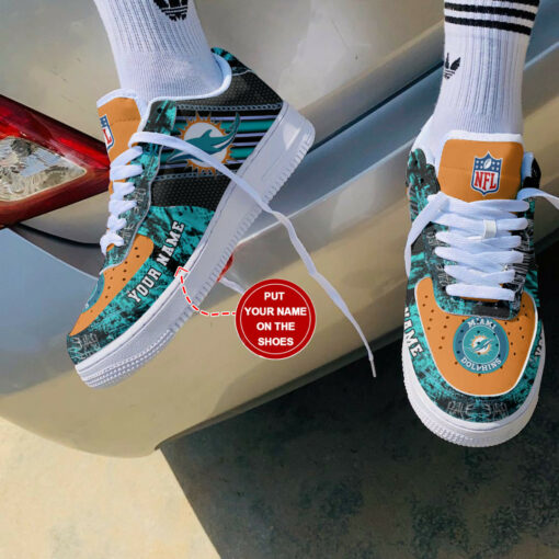 Miami Dolphins Personalized AF1 Shoes BG175