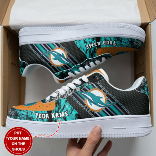 Miami Dolphins Personalized AF1 Shoes BG175