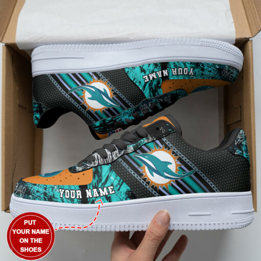 Miami Dolphins Personalized AF1 Shoes BG175