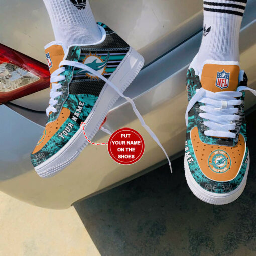 Miami Dolphins Personalized AF1 Shoes BG175