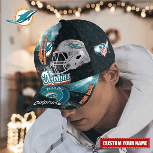 Miami Dolphins Personalized Classic Cap BB454