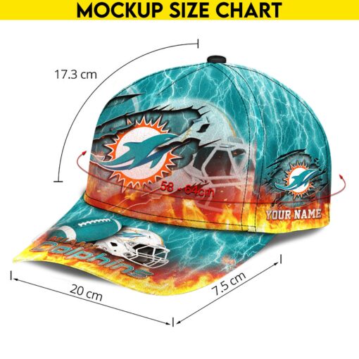 Miami Dolphins Personalized Classic Cap BB839