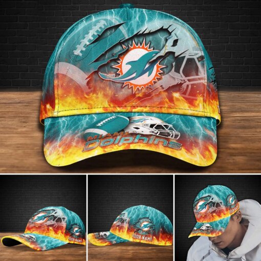 Miami Dolphins Personalized Classic Cap BB839