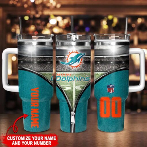 Miami Dolphins Personalized Limited Edition Sport Fan Gift 40oz Tumbler AZC40OZT130