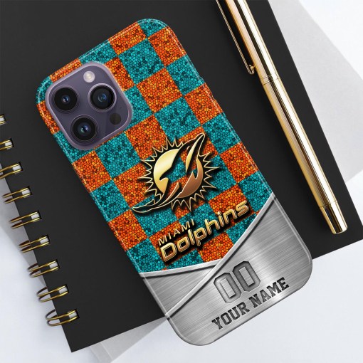 Miami Dolphins Personalized Phone Case BGPC109