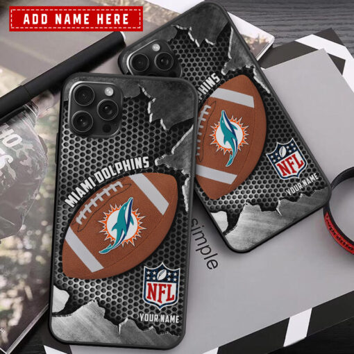 Miami Dolphins Personalized Phone Case BGPC444