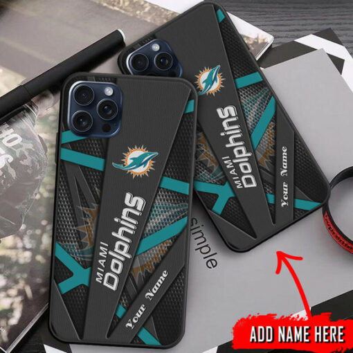 Miami Dolphins Personalized Phone Case BGPC754