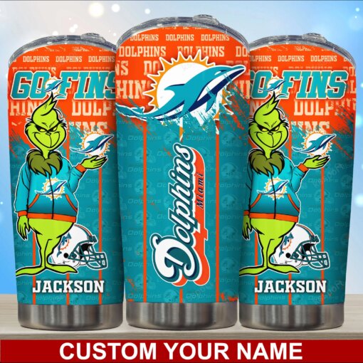 Miami Dolphins Personalized Tumbler BG107