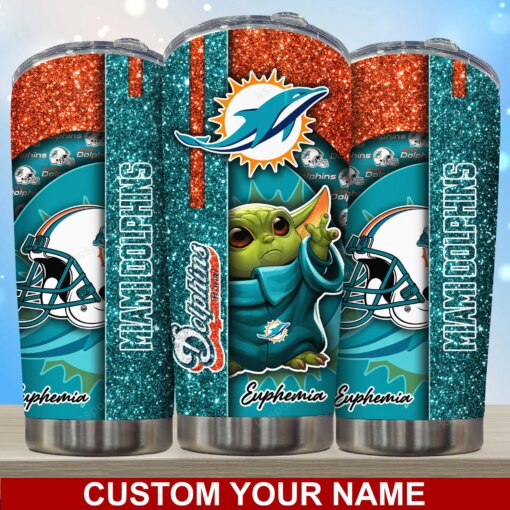 Miami Dolphins Personalized Tumbler BG169