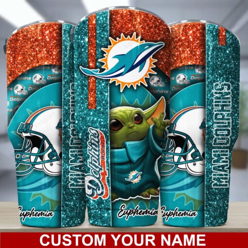 Miami Dolphins Personalized Tumbler BG169