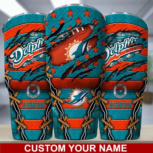 Miami Dolphins Personalized Tumbler BG18