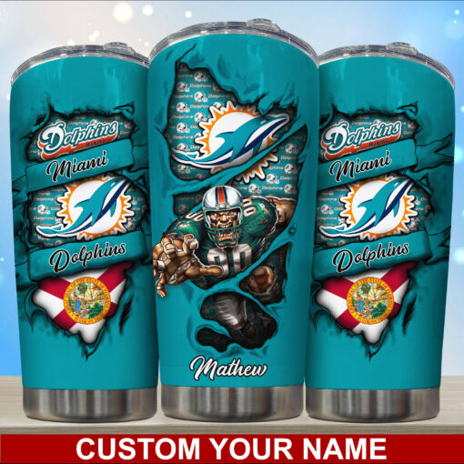 Miami Dolphins Personalized Tumbler BG240