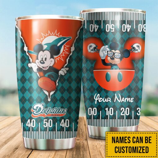 Miami Dolphins Personalized Tumbler BG261