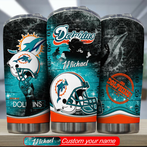 Miami Dolphins Personalized Tumbler BG329