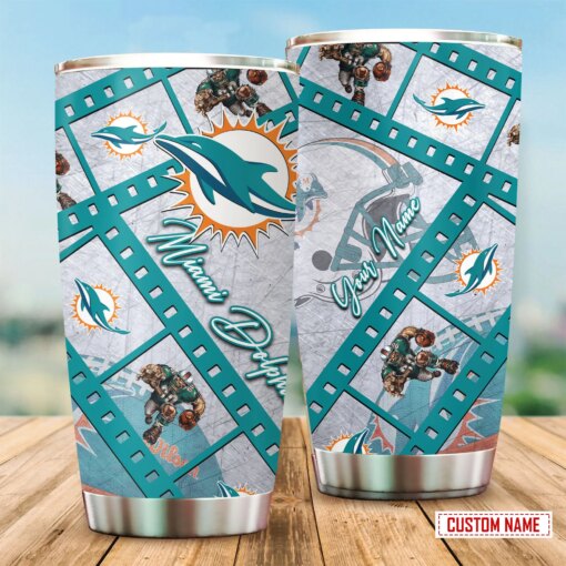 Miami Dolphins Personalized Tumbler BG349