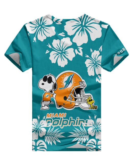 Miami Dolphins Personalized V-neck Women T-shirt BG460