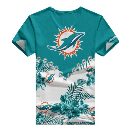 Miami Dolphins Personalized V-neck Women T-shirt BG601