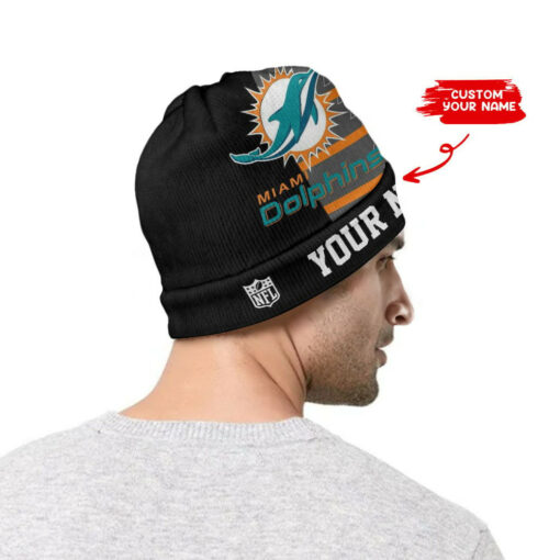 Miami Dolphins Personalized Wool Beanie 149