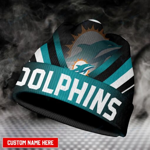 Miami Dolphins Personalized Wool Beanie 31