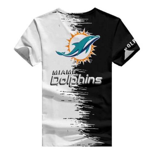 Miami Dolphins Summer V-neck Women T-shirt BG06