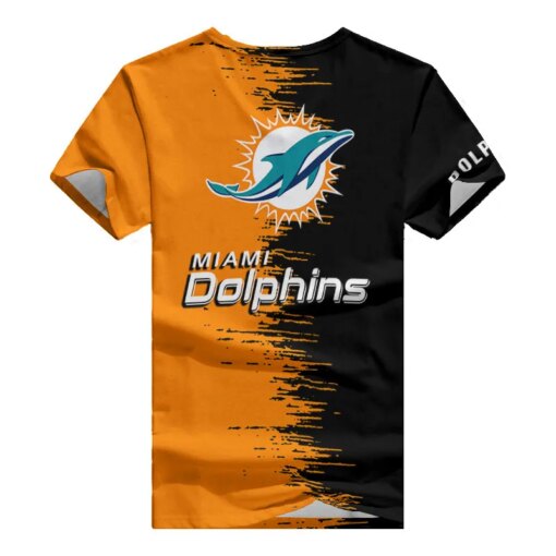 Miami Dolphins Summer V-neck Women T-shirt BG06