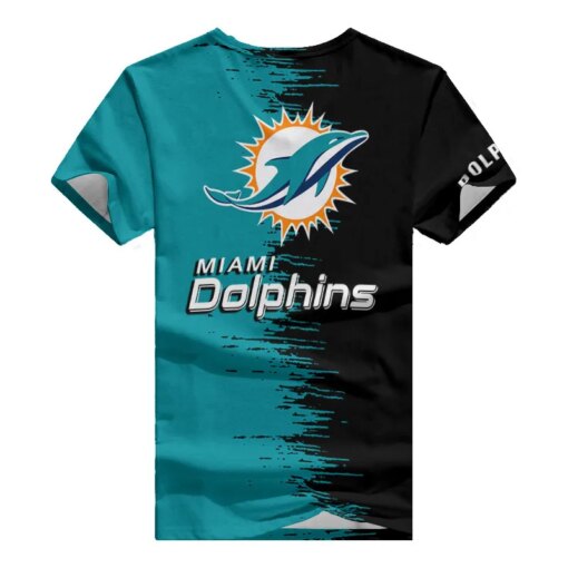 Miami Dolphins Summer V-neck Women T-shirt BG06