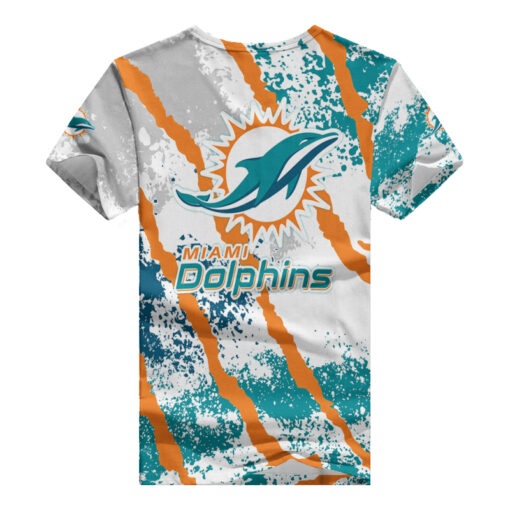 Miami Dolphins V-neck Women T-shirt AGC31