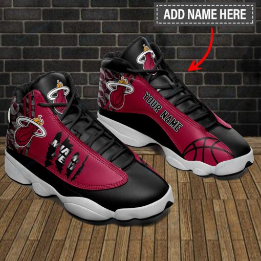 Miami Heat Personalized AJD13 Sneakers BG26