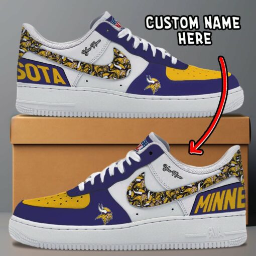 Minnesota Vikings Personalized AF1-1 Shoes AF1S022